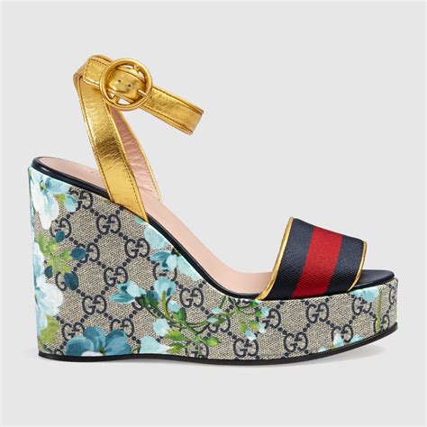 sandal wedges gucci|wedge Gucci sandals women.